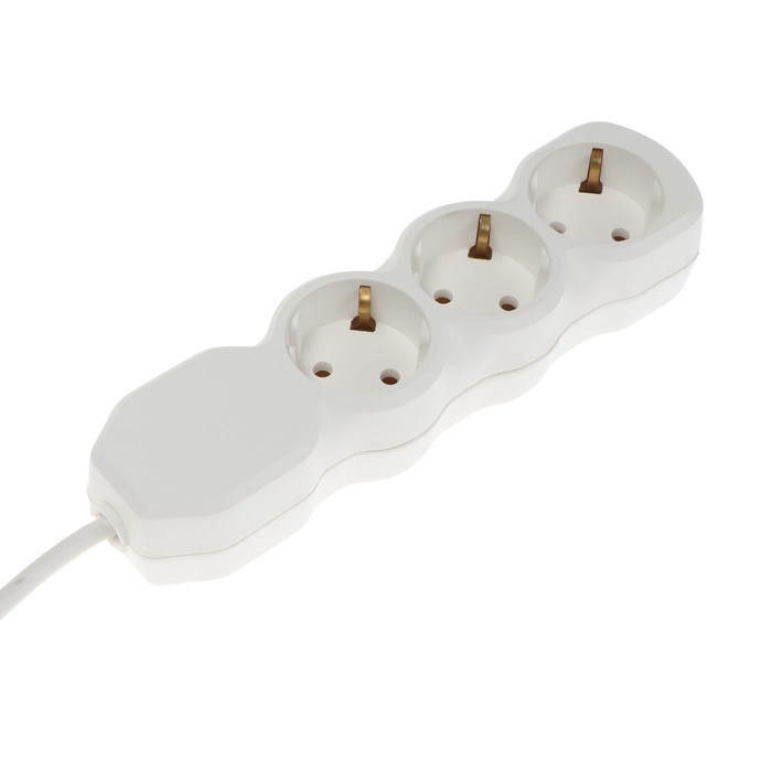 Удлинитель Luazon Lighting ECO, 3 розетки, 8 м, 10 А, 2200 Вт, ПВС 3х0.75 мм2, с з/к, белый - фото 51399942 Удлинитель Luazon Lighting ECO, 3 розетки, 8 м, 10 А, 2200 Вт, ПВС 3х0.75 мм2, с з/к, белый - фото 51399942