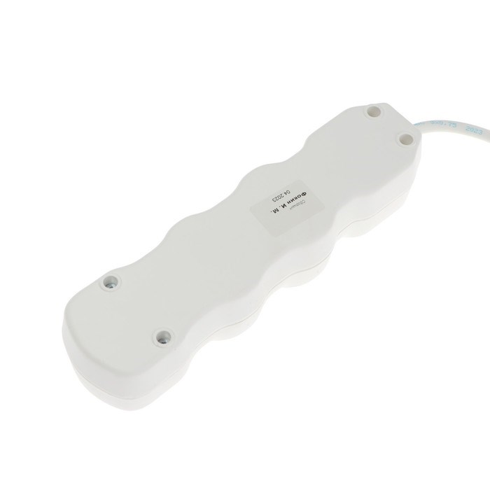 Удлинитель Luazon Lighting ECO, 3 розетки, 8 м, 10 А, 2200 Вт, ПВС 3х0.75 мм2, с з/к, белый - фото 51399944 Удлинитель Luazon Lighting ECO, 3 розетки, 8 м, 10 А, 2200 Вт, ПВС 3х0.75 мм2, с з/к, белый - фото 51399944