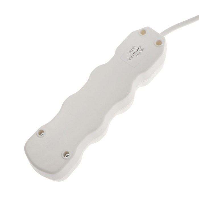 Удлинитель Luazon Lighting ECO, 3 розетки, 2.7 м, 16 А, 3500 Вт, ПВС 3×1 мм2, с заземлением, с выключателем, белый - фото 51399956 Удлинитель Luazon Lighting ECO, 3 розетки, 2.7 м, 16 А, 3500 Вт, ПВС 3×1 мм2, с заземлением, с выключателем, белый - фото 51399956