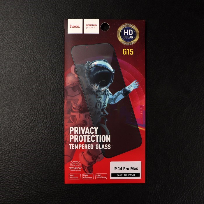 Защитное стекло Hoco, для iPhone 14 Pro Max, антишпион, полный клей, 0.33 мм, 9 H - фото 51400407 Защитное стекло Hoco, для iPhone 14 Pro Max, антишпион, полный клей, 0.33 мм, 9 H - фото 51400407