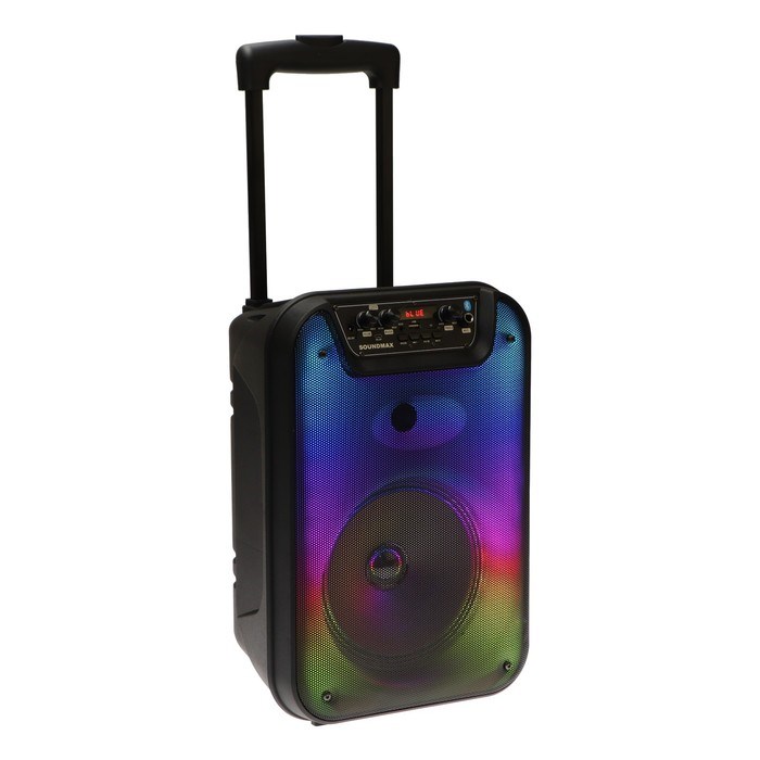 Портативная колонка Soundmax SM-PS4303, 60Вт, 2400мАч, FM, BT, microSD, USB, AUX, подсветка - фото 51400433 Портативная колонка Soundmax SM-PS4303, 60Вт, 2400мАч, FM, BT, microSD, USB, AUX, подсветка - фото 51400433