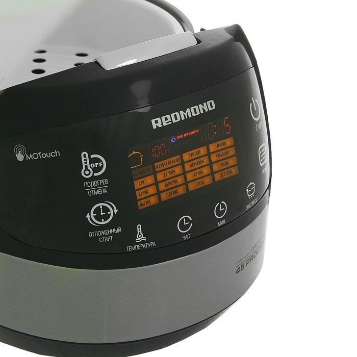 Мультиварка Redmond RMC-M90, 860-1000 Вт, 5,0 литров, цвет черный+металлик - фото 51400774 Мультиварка Redmond RMC-M90, 860-1000 Вт, 5,0 литров, цвет черный+металлик - фото 51400774