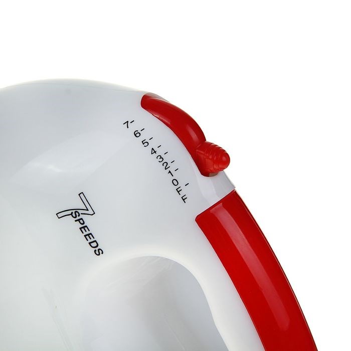 Миксер Sakura SA-6313R, ручной, 150 Вт, 7 скоростей, бело-красный - фото 51400837 Миксер Sakura SA-6313R, ручной, 150 Вт, 7 скоростей, бело-красный - фото 51400837