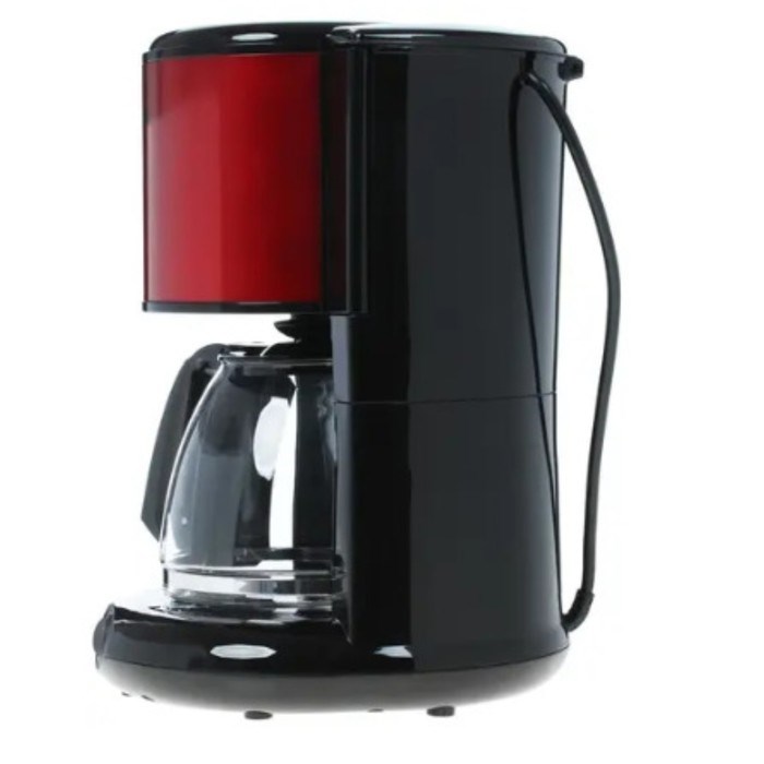 Кофеварка Tefal CM 361Е38, капельная, 1000 Вт, 1.25 л, чёрно-красная - фото 51400932 Кофеварка Tefal CM 361Е38, капельная, 1000 Вт, 1.25 л, чёрно-красная - фото 51400932