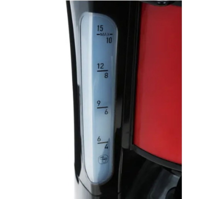 Кофеварка Tefal CM 361Е38, капельная, 1000 Вт, 1.25 л, чёрно-красная - фото 51400935 Кофеварка Tefal CM 361Е38, капельная, 1000 Вт, 1.25 л, чёрно-красная - фото 51400935