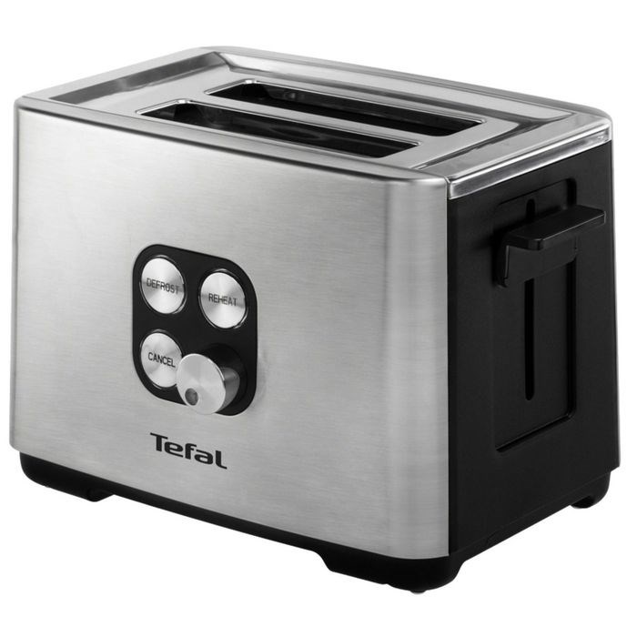 Тостер Tefal TT420D30, 900 Вт, 7 режимов прожарки, 2 тоста, разморозка, cеребристый - фото 51400939 Тостер Tefal TT420D30, 900 Вт, 7 режимов прожарки, 2 тоста, разморозка, cеребристый - фото 51400939
