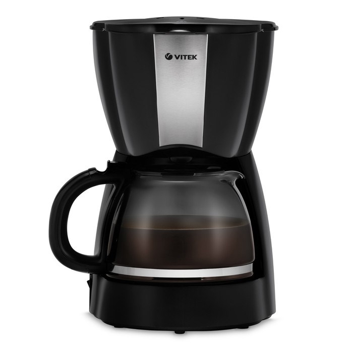 Кофеварка Vitek VT-1503 BK, капельная, 900 Вт, 1.2 л, чёрная - фото 51400980 Кофеварка Vitek VT-1503 BK, капельная, 900 Вт, 1.2 л, чёрная - фото 51400980