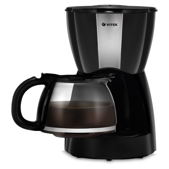 Кофеварка Vitek VT-1503 BK, капельная, 900 Вт, 1.2 л, чёрная - фото 51400982 Кофеварка Vitek VT-1503 BK, капельная, 900 Вт, 1.2 л, чёрная - фото 51400982