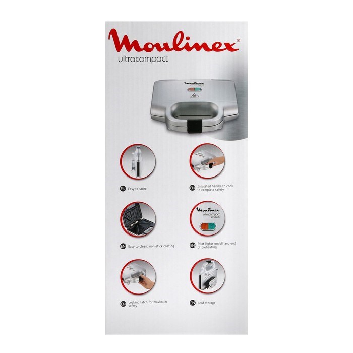Сэндвичница Moulinex SM154135, 700 Вт, белая - фото 51401023 Сэндвичница Moulinex SM154135, 700 Вт, белая - фото 51401023