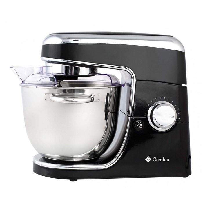 Миксер Gemlux GL-SM-88B, планетарный, 1000 Вт, 4 л, 12 скоростей, 3 мешалки, чёрный - фото 51401233 Миксер Gemlux GL-SM-88B, планетарный, 1000 Вт, 4 л, 12 скоростей, 3 мешалки, чёрный - фото 51401233