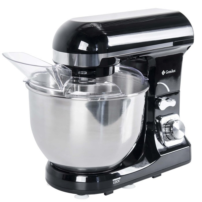 Миксер Gemlux GL-SM5.2B, планетарный, 1000 Вт, 5 л, 6 скоростей, 3 мешалки, чёрный - фото 51401244 Миксер Gemlux GL-SM5.2B, планетарный, 1000 Вт, 5 л, 6 скоростей, 3 мешалки, чёрный - фото 51401244