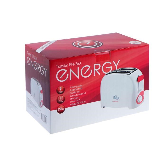 Тостер ENERGY EN-263, 750 Вт, 7 режимов прожарки, 2 тоста, белый - фото 51401316 Тостер ENERGY EN-263, 750 Вт, 7 режимов прожарки, 2 тоста, белый - фото 51401316