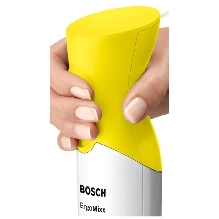 Блендер Bosch MSM 66110Y, погружной, 600 Вт, белый/желтый - фото 51401494 Блендер Bosch MSM 66110Y, погружной, 600 Вт, белый/желтый - фото 51401494