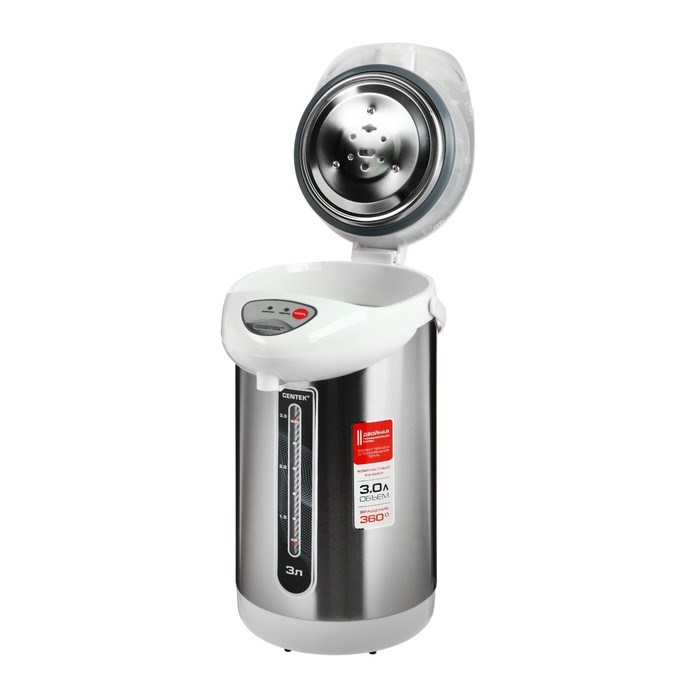 Термопот Centek CT-0080, 3 л, 600 Вт, белый - фото 51401806 Термопот Centek CT-0080, 3 л, 600 Вт, белый - фото 51401806