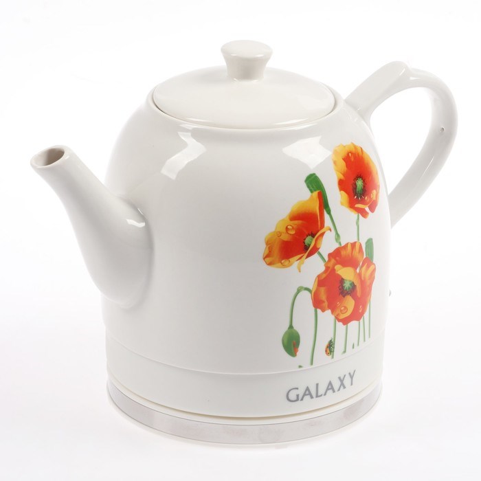 Чайник электрический Galaxy GL 0506, керамика, 1.4 л, 1400 Вт, белый - фото 51401818 Чайник электрический Galaxy GL 0506, керамика, 1.4 л, 1400 Вт, белый - фото 51401818