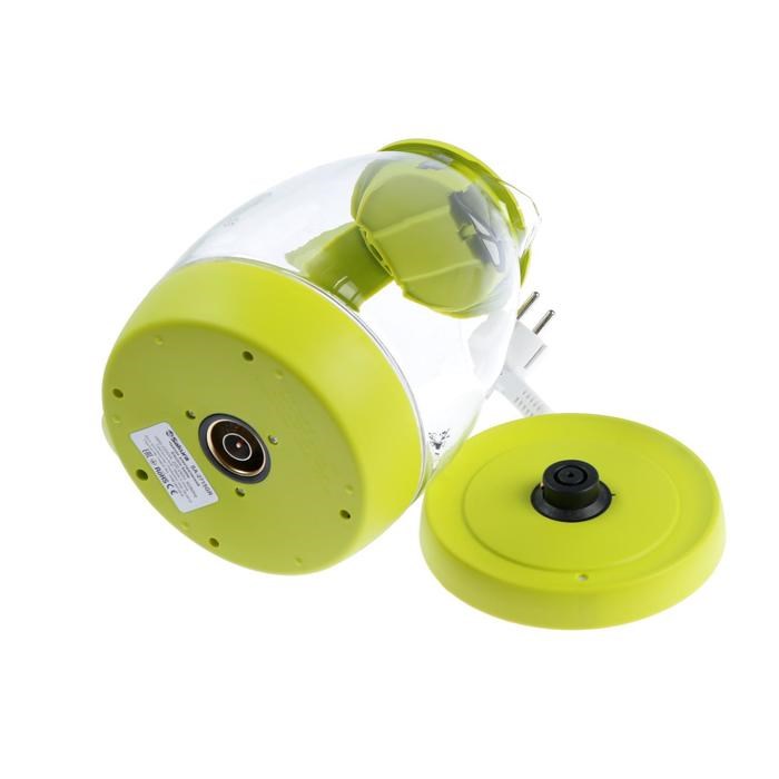 Чайник электрический Sakura SA-2715GR, стекло, 1.7 л, 2200 Вт, зеленый - фото 51402893 Чайник электрический Sakura SA-2715GR, стекло, 1.7 л, 2200 Вт, зеленый - фото 51402893
