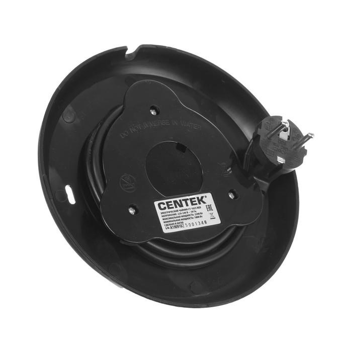 Чайник электрический Centek CT-1025, пластик, колба металл, 1.8 л, 2200 Вт, красный - фото 51402939 Чайник электрический Centek CT-1025, пластик, колба металл, 1.8 л, 2200 Вт, красный - фото 51402939