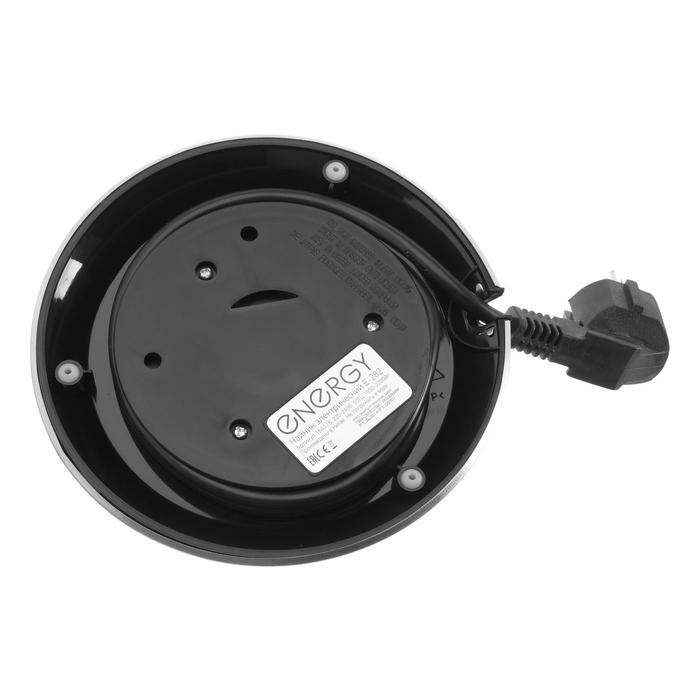 Чайник электрический ENERGY E-282, стекло, 1.7 л, 2200 Вт, серебристый - фото 51402971 Чайник электрический ENERGY E-282, стекло, 1.7 л, 2200 Вт, серебристый - фото 51402971