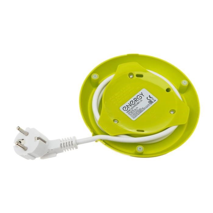 Чайник электрический ENERGY E-234, пластик, 1 л, 1100 Вт, бело-зелёный - фото 51402989 Чайник электрический ENERGY E-234, пластик, 1 л, 1100 Вт, бело-зелёный - фото 51402989