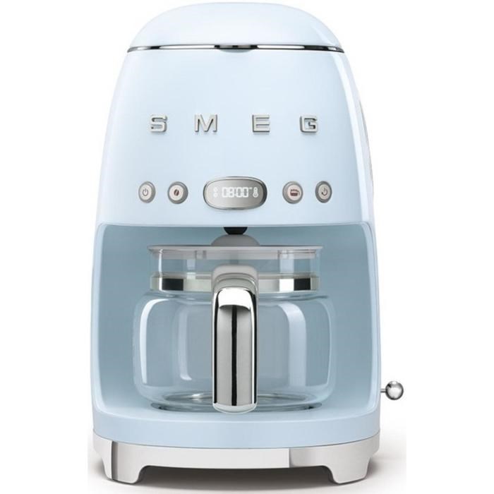 Кофеварка Smeg DCF02PBEU, капельная, 1050 Вт, 1.4 л, 10 чашек, голубая - фото 51403212 Кофеварка Smeg DCF02PBEU, капельная, 1050 Вт, 1.4 л, 10 чашек, голубая - фото 51403212