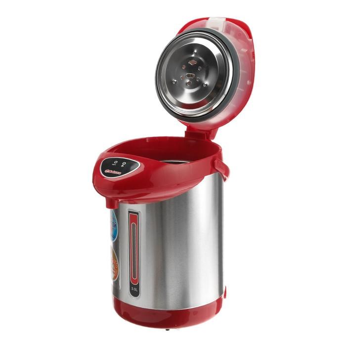 Термопот Sakura SA-352RS, 3 л, 750 Вт, красно-серебристый - фото 51403232 Термопот Sakura SA-352RS, 3 л, 750 Вт, красно-серебристый - фото 51403232