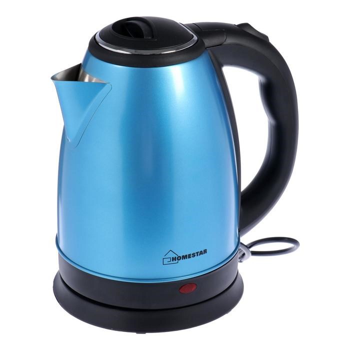 Чайник электрический HOMESTAR HS-1010, металл, 1.8 л, 1500 Вт, синий - фото 51403511 Чайник электрический HOMESTAR HS-1010, металл, 1.8 л, 1500 Вт, синий - фото 51403511