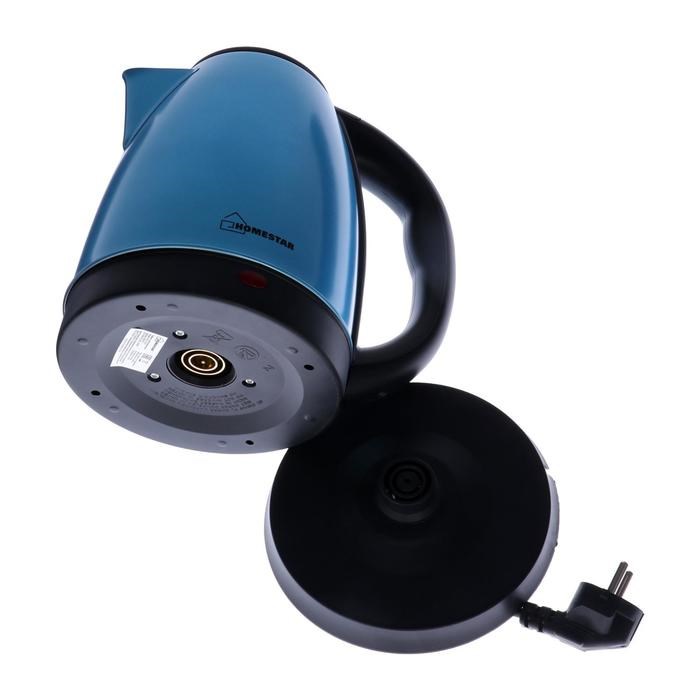 Чайник электрический HOMESTAR HS-1010, металл, 1.8 л, 1500 Вт, синий - фото 51403516 Чайник электрический HOMESTAR HS-1010, металл, 1.8 л, 1500 Вт, синий - фото 51403516