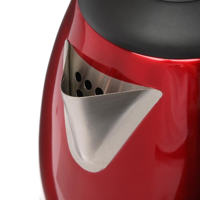 Чайник электрический Scarlett SC-EK21S76, металл, 2 л, 1800 Вт, красный - фото 51403711 Чайник электрический Scarlett SC-EK21S76, металл, 2 л, 1800 Вт, красный - фото 51403711