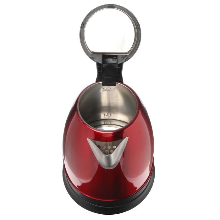 Чайник электрический Scarlett SC-EK21S76, металл, 2 л, 1800 Вт, красный - фото 51403713 Чайник электрический Scarlett SC-EK21S76, металл, 2 л, 1800 Вт, красный - фото 51403713
