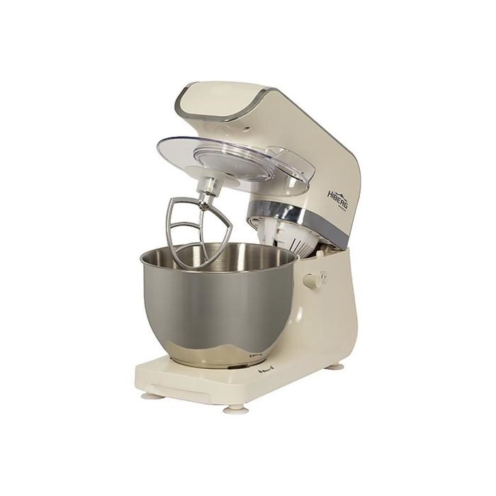 Миксер Hiberg MP 1040 DY, планетарный, 1000 Вт, 4 л, 6 режимов, бежевый - фото 51403737 Миксер Hiberg MP 1040 DY, планетарный, 1000 Вт, 4 л, 6 режимов, бежевый - фото 51403737