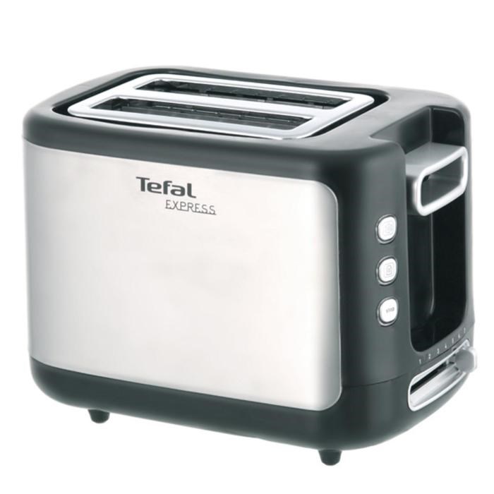 Тостер Tefal TT365031, 850 Вт, 7 режимов прожарки, 2 тоста, серебристо-чёрный - фото 51403768 Тостер Tefal TT365031, 850 Вт, 7 режимов прожарки, 2 тоста, серебристо-чёрный - фото 51403768