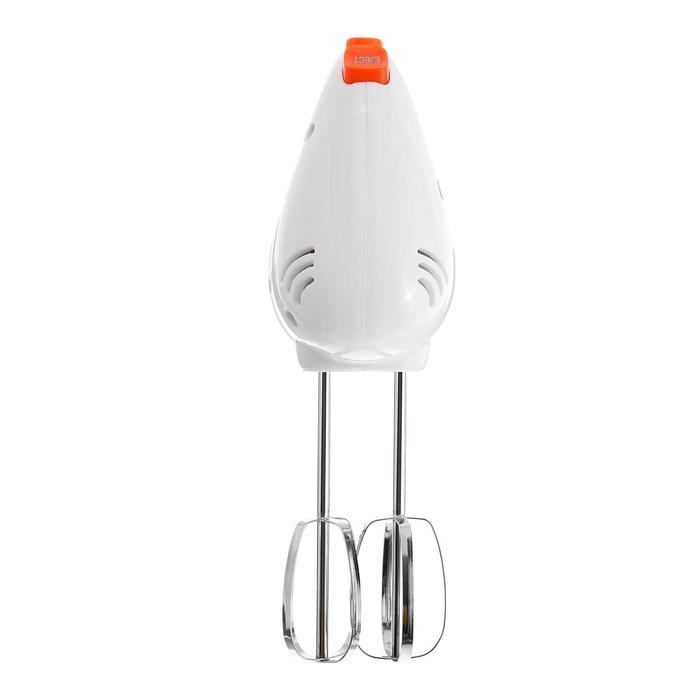 Миксер WILLMARK WHM-6023ST, ручной, 400 Вт, 5 скоростей, 2 насадки, подставка, оранжевый - фото 51403813 Миксер WILLMARK WHM-6023ST, ручной, 400 Вт, 5 скоростей, 2 насадки, подставка, оранжевый - фото 51403813