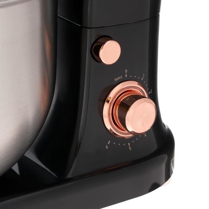 Миксер Centek CT-1130, планетарный, 1200 Вт, 5 л, 6 скоростей, 3 насадки, черный - фото 51403822 Миксер Centek CT-1130, планетарный, 1200 Вт, 5 л, 6 скоростей, 3 насадки, черный - фото 51403822