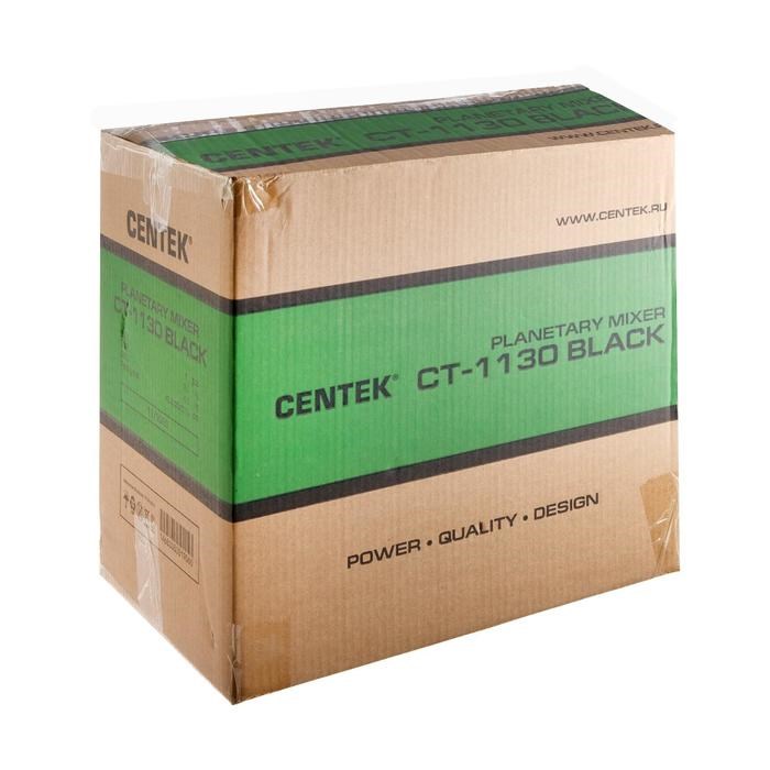 Миксер Centek CT-1130, планетарный, 1200 Вт, 5 л, 6 скоростей, 3 насадки, черный - фото 51403826 Миксер Centek CT-1130, планетарный, 1200 Вт, 5 л, 6 скоростей, 3 насадки, черный - фото 51403826