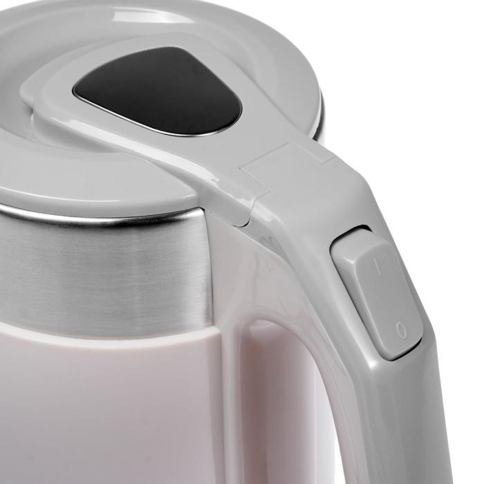 Чайник электрический HOMESTAR HS-1019, пластик, колба металл, 1.8 л, 1500 Вт, розовый - фото 51403901 Чайник электрический HOMESTAR HS-1019, пластик, колба металл, 1.8 л, 1500 Вт, розовый - фото 51403901