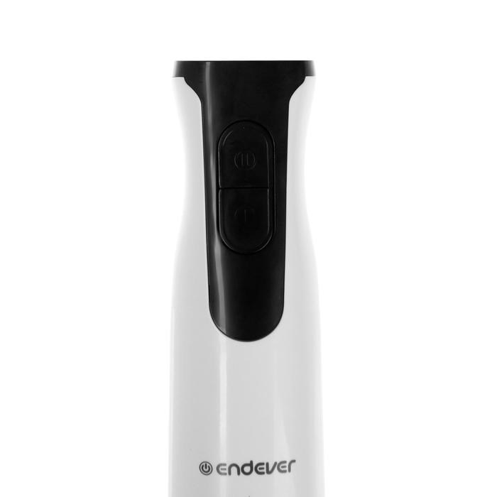 Блендер Endever Sigma-78, погружной, 1000 Вт, 0.6 л, 2 скорости, белый/черный - фото 51404054 Блендер Endever Sigma-78, погружной, 1000 Вт, 0.6 л, 2 скорости, белый/черный - фото 51404054
