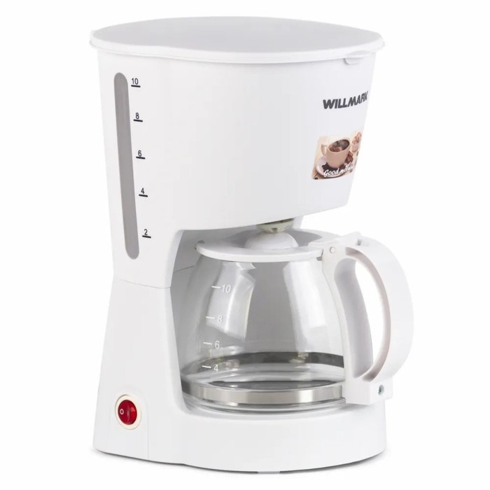 Кофеварка WILLMARK WCM-1350D, капельная, 900 Вт, 1.2 л, белая - фото 51404734 Кофеварка WILLMARK WCM-1350D, капельная, 900 Вт, 1.2 л, белая - фото 51404734