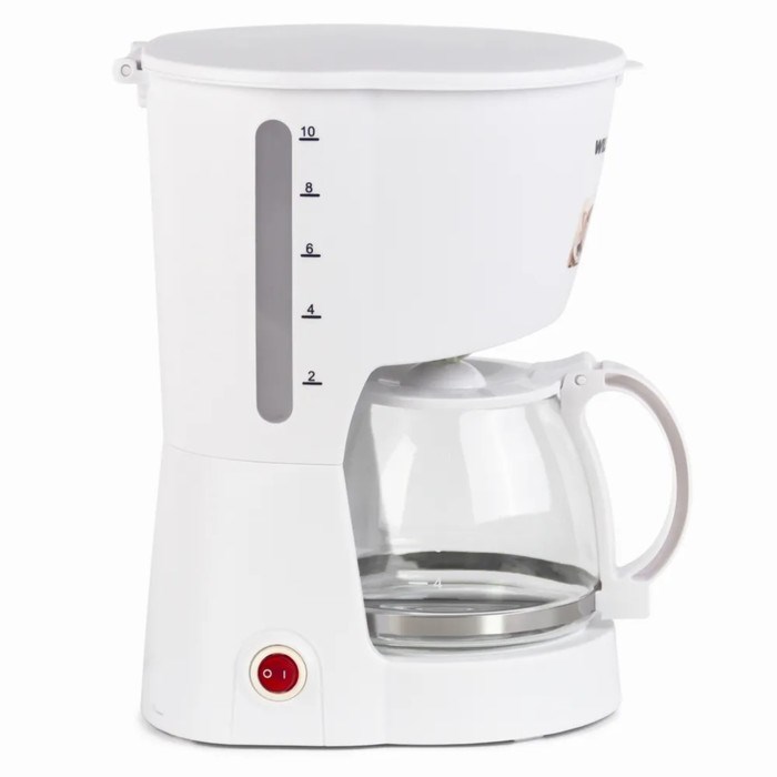 Кофеварка WILLMARK WCM-1350D, капельная, 900 Вт, 1.2 л, белая - фото 51404736 Кофеварка WILLMARK WCM-1350D, капельная, 900 Вт, 1.2 л, белая - фото 51404736