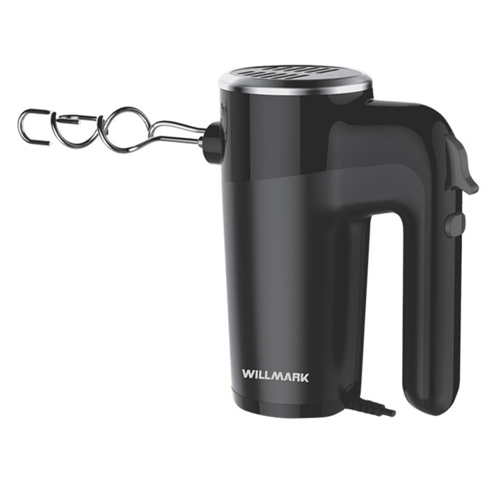 Миксер WILLMARK WHM-7003, ручной, 500 Вт, 6 скоростей, чёрный - фото 51404741 Миксер WILLMARK WHM-7003, ручной, 500 Вт, 6 скоростей, чёрный - фото 51404741