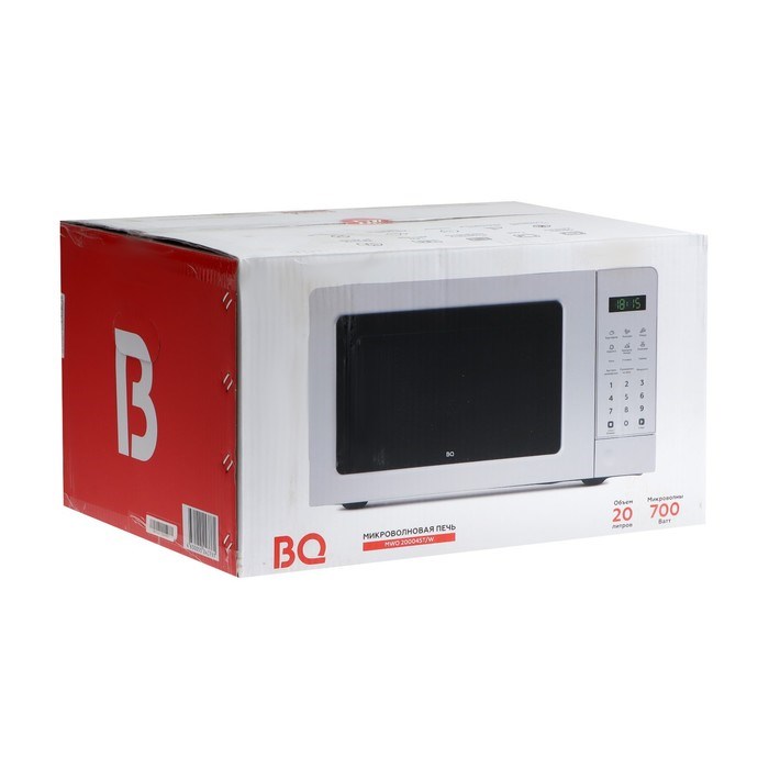 Микроволновая печь BQ MWO-20004ST/W, 700 Вт, 20 л, белая - фото 51404796 Микроволновая печь BQ MWO-20004ST/W, 700 Вт, 20 л, белая - фото 51404796