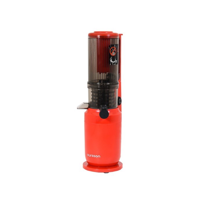 Соковыжималка Oursson JM4700/RD, шнековая, 150 Вт, 0.5/0.5 л, 70 об/мин, красно-чёрная - фото 51404928