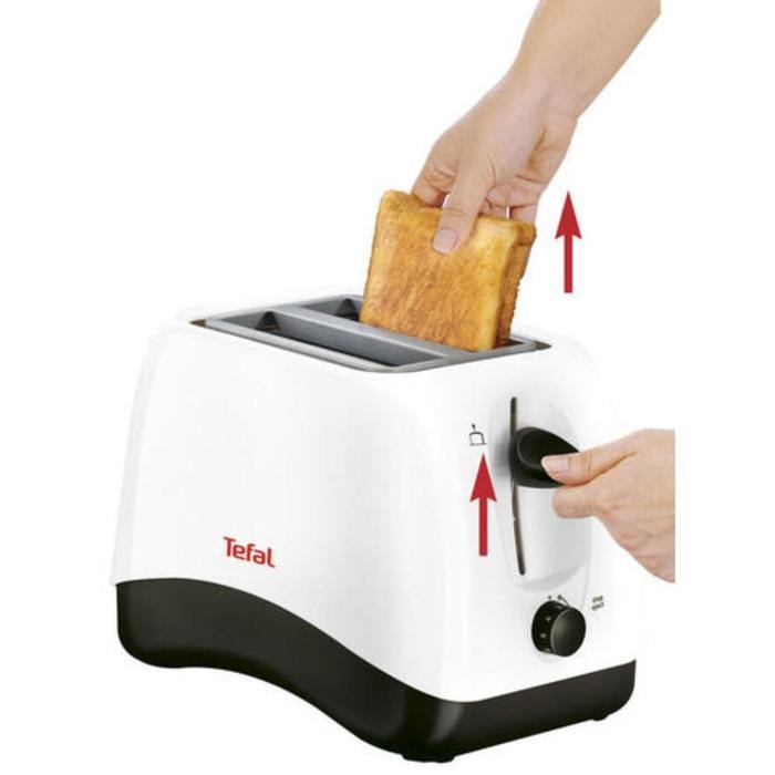 Тостер Tefal TT130130, 870 Вт, 2 тоста, 7 режимов, белый - фото 51404959 Тостер Tefal TT130130, 870 Вт, 2 тоста, 7 режимов, белый - фото 51404959