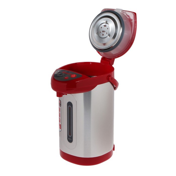 Термопот Sakura SA-345RS, 4.2 л, 750 Вт, 3 способа подачи воды, серо-красный - фото 51404968 Термопот Sakura SA-345RS, 4.2 л, 750 Вт, 3 способа подачи воды, серо-красный - фото 51404968