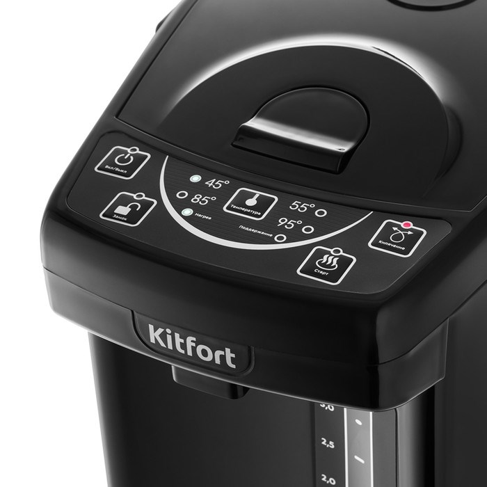 Термопот Kitfort КТ-2508-1, 750 Вт, 4 л, регулировка t°, черный - фото 51405138 Термопот Kitfort КТ-2508-1, 750 Вт, 4 л, регулировка t°, черный - фото 51405138