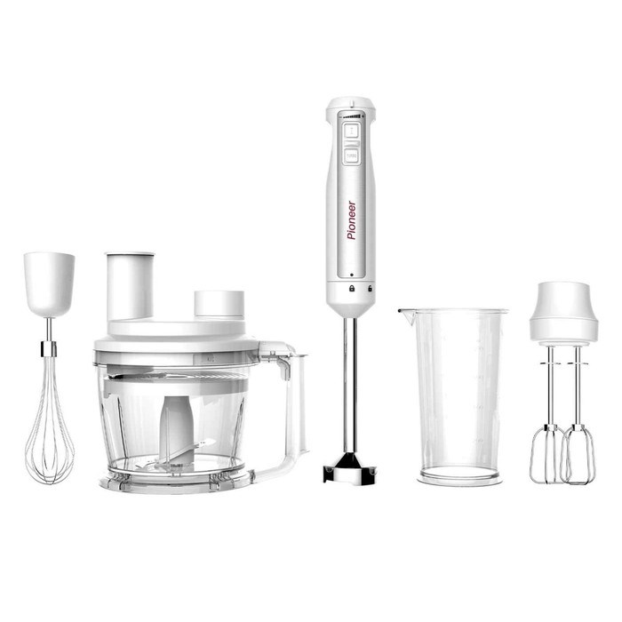 Блендер Pioneer HB135S, погружной, 1000 Вт, 1.25/0.8 л, белый - фото 51405402 Блендер Pioneer HB135S, погружной, 1000 Вт, 1.25/0.8 л, белый - фото 51405402