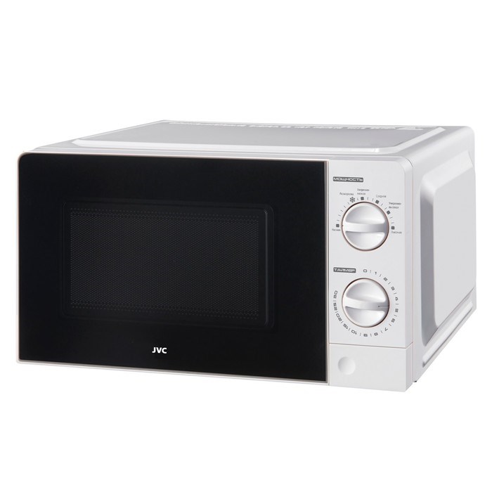 Микроволновая печь JVC JK-MW123M, 700 Вт, 6 уровней мощности, 20 л, чёрно-белая - фото 51405413 Микроволновая печь JVC JK-MW123M, 700 Вт, 6 уровней мощности, 20 л, чёрно-белая - фото 51405413