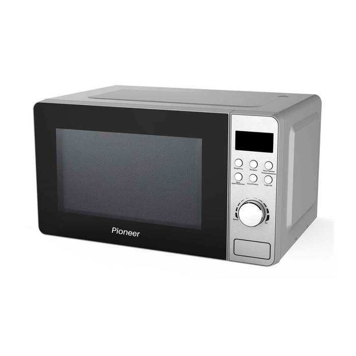Микроволновая печь Pioneer MW228D, 700 Вт, 8 программ, 5 мощностей, 20 л, серебристая - фото 51405417 Микроволновая печь Pioneer MW228D, 700 Вт, 8 программ, 5 мощностей, 20 л, серебристая - фото 51405417