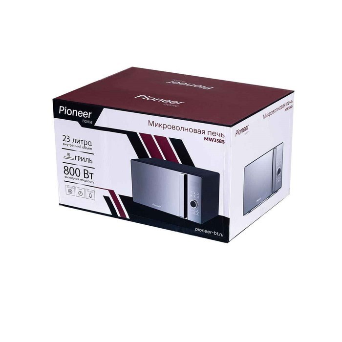 Микроволновая печь Pioneer MW358S, 800 Вт, 6 программ, сенсор, 23 л, цвет графит - фото 51405436 Микроволновая печь Pioneer MW358S, 800 Вт, 6 программ, сенсор, 23 л, цвет графит - фото 51405436