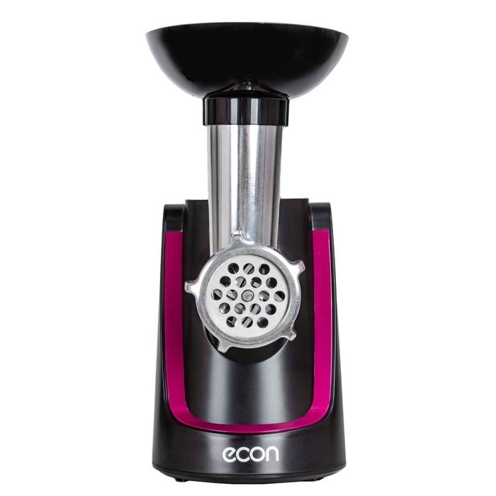 Мясорубка электрическая Econ ECO-1062MG, 2000Вт, реверс, 4 насадки, цвет чёрный-красный - фото 51405582 Мясорубка электрическая Econ ECO-1062MG, 2000Вт, реверс, 4 насадки, цвет чёрный-красный - фото 51405582