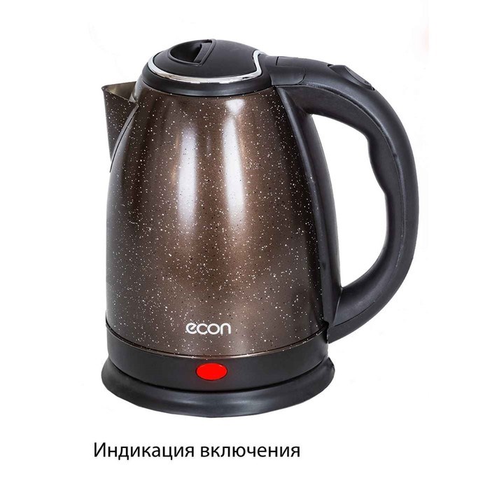 Чайник электрический Econ ECO-1892 KE, 1500 Вт, 1.8 л, коричневый - фото 51405745 Чайник электрический Econ ECO-1892 KE, 1500 Вт, 1.8 л, коричневый - фото 51405745